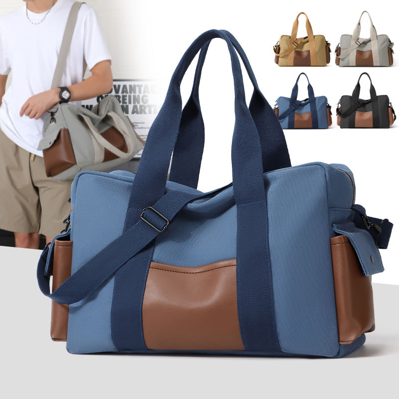 Fashion Canvas Crossbody Tote Bag