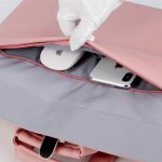 Pink Women Laptop Shoulder Bag