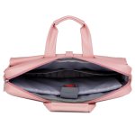 Polyester Pink Women Laptop Shoulder Bag
