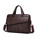 Leather Handbag Crossbody Shoulder Messenger Laptop Bag Briefcases
