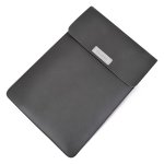 PU Leather Laptop Bag Velcroed Waterproof Laptop Briefcase