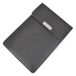 PU Leather Laptop Bag Velcroed Waterproof Laptop Briefcase