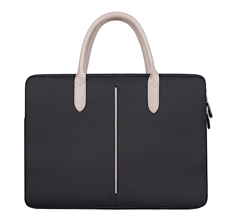 with Black Logo Printed Women Laptop Bags